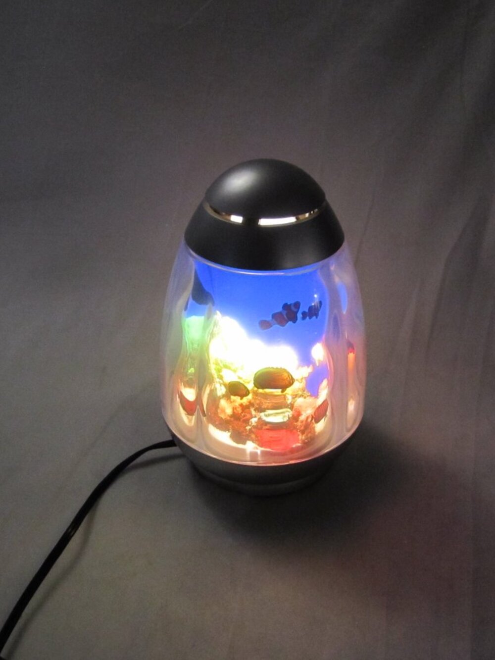 Vintage Rabbit Tanaka Rotating Motion Saltwater Fish Aquarium Lamp Light - Works